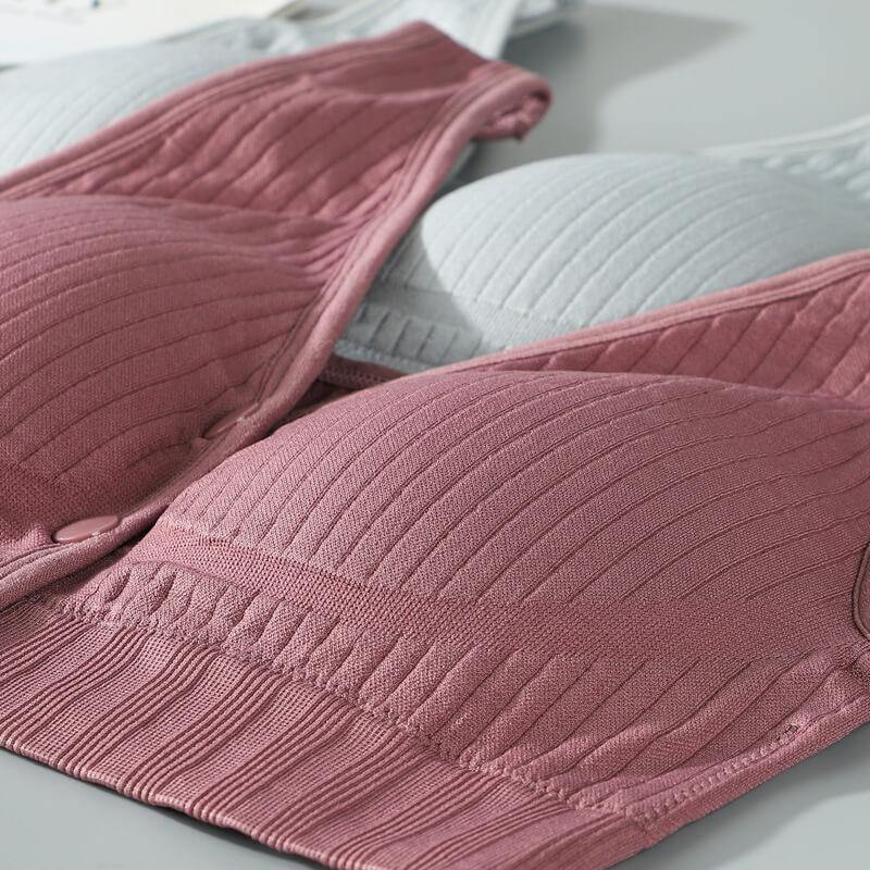 Women Nursing Bra Seamless Sleep Breastfeeding Maternity Front Close Bra - CHALIER