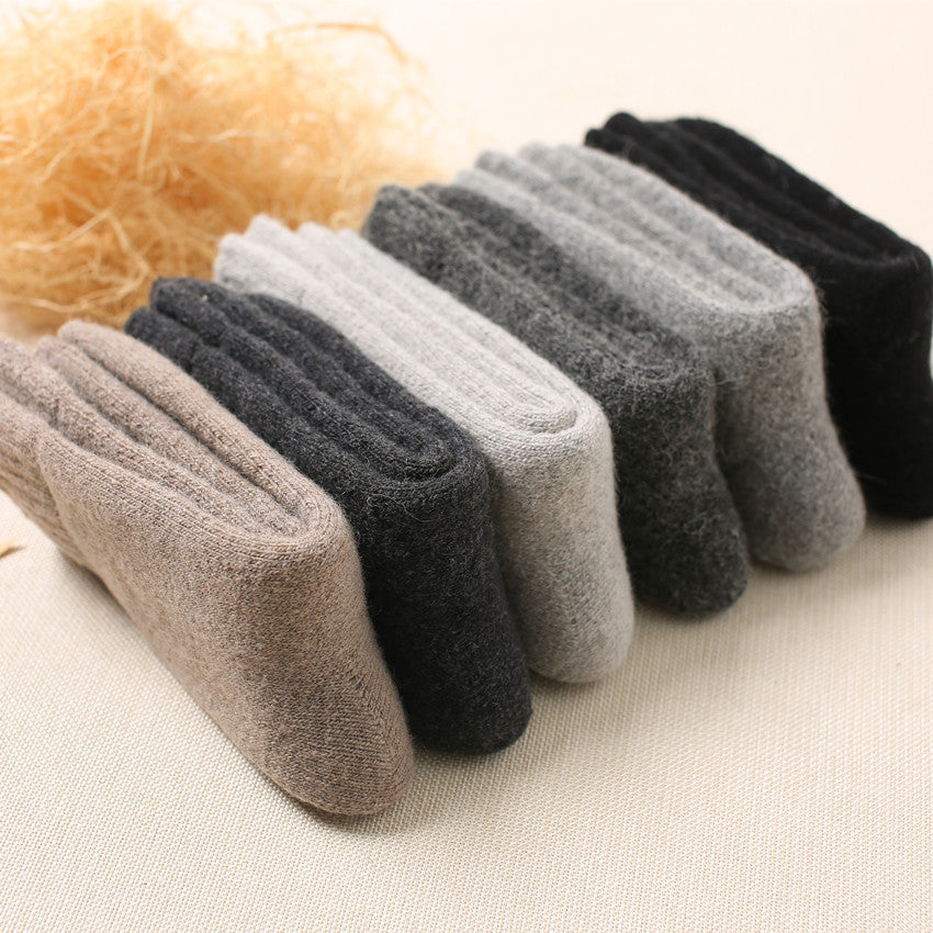 Men's Wool Socks Thicken 5 Pack