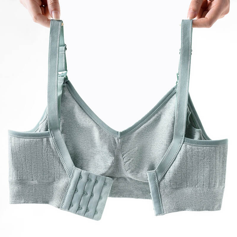 Womens Sleeping Maternity Bra Push-up Breastfeeding Nursing Bra Wirefree