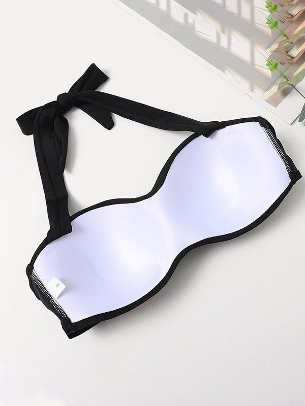 Women's Sexy Tankini Art Geometric Patterns Halter Two-Piece Swimsuits