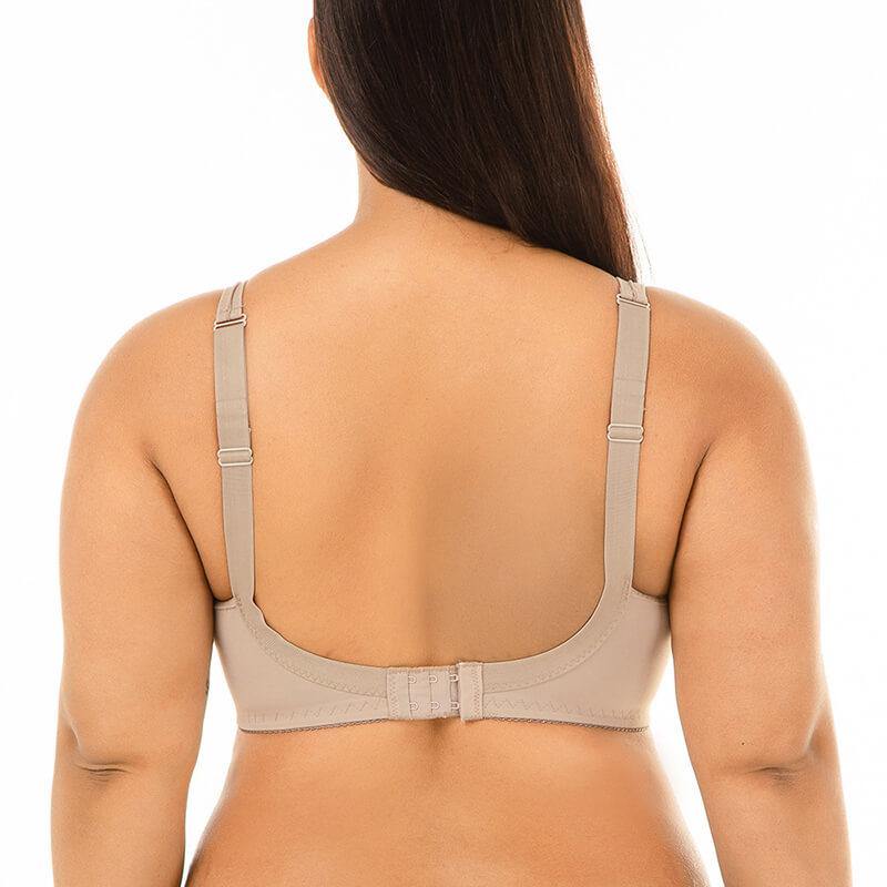 Women's Plus Size  Push Up Comfort Strap Satin Padded Bra - CHALIER