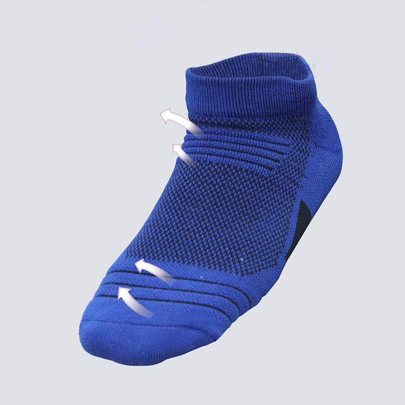 Mens Marathon Socks Set Short Athletic Ankle Non-slip Running Basketball Socks 5 Pairs - CHALIER