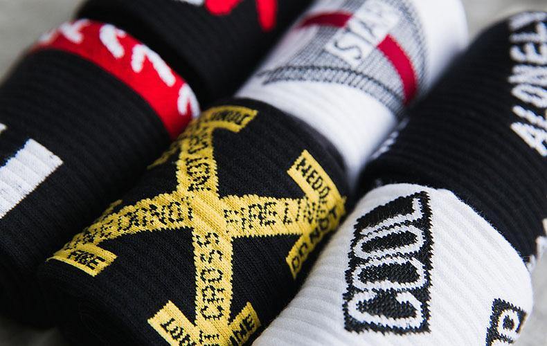 Chalier Men Athletic Socks Hip Hop Style 6 Pack - CHALIER