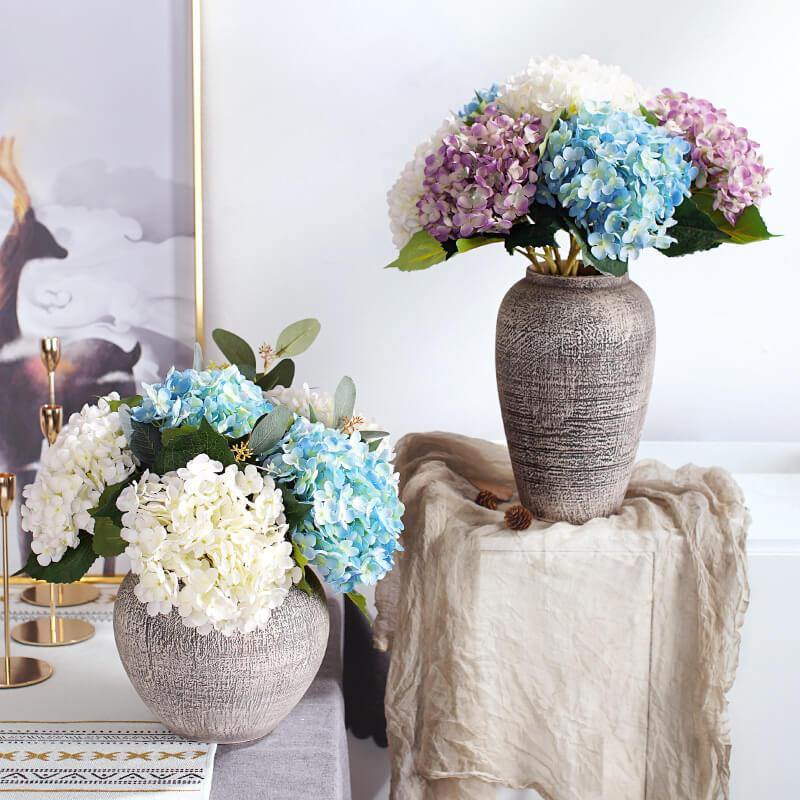 Artificial Hydrangea Fake Flowers Home Wedding Decoration Floral Ornaments - CHALIER