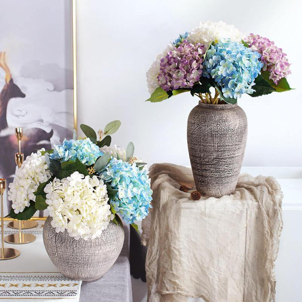 Artificial Hydrangea Fake Flowers Home Wedding Decoration Floral Ornaments - CHALIER