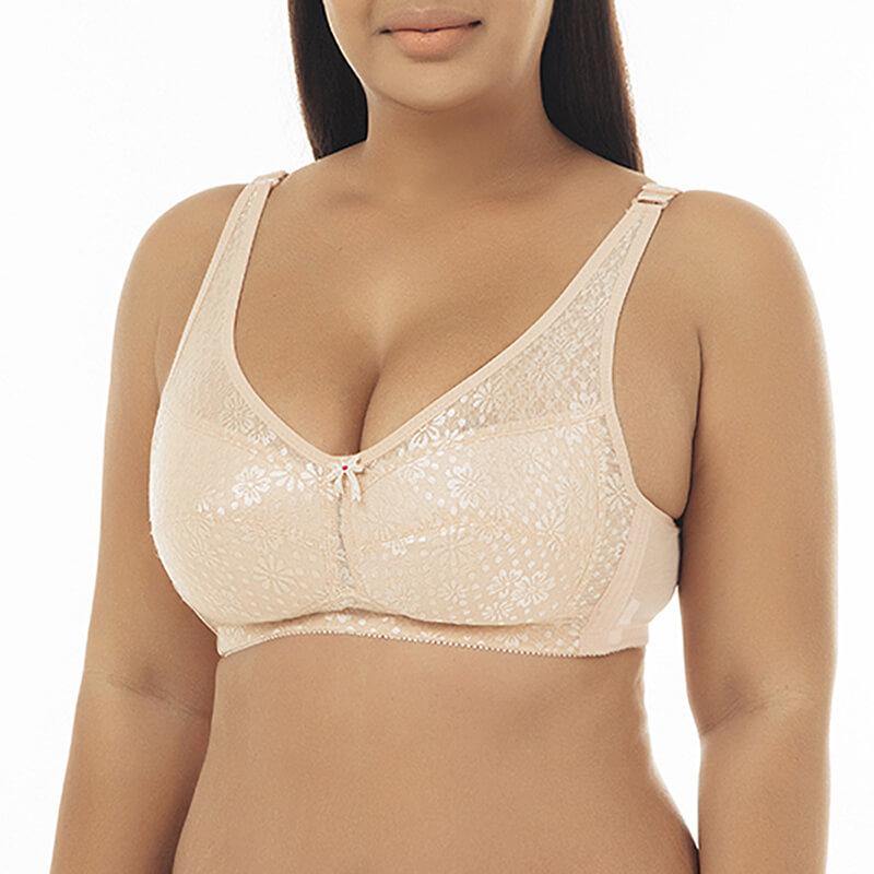 Womens Plus Size Comfort Ultimate Lift and Support Wire Free Bra - CHALIER