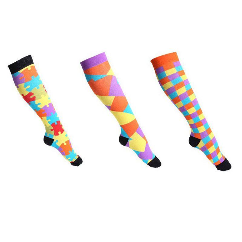Compression Socks for Women & Men Circulation  Best Support for Athletic Cycling Running3 Pairs - CHALIER