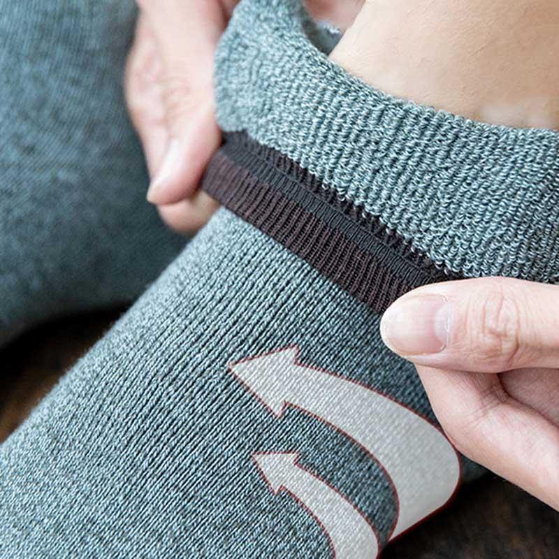 Mens Winter Warm Cozy Wool Socks Crew Thickened Towel Socks Set 6 Pairs - CHALIER