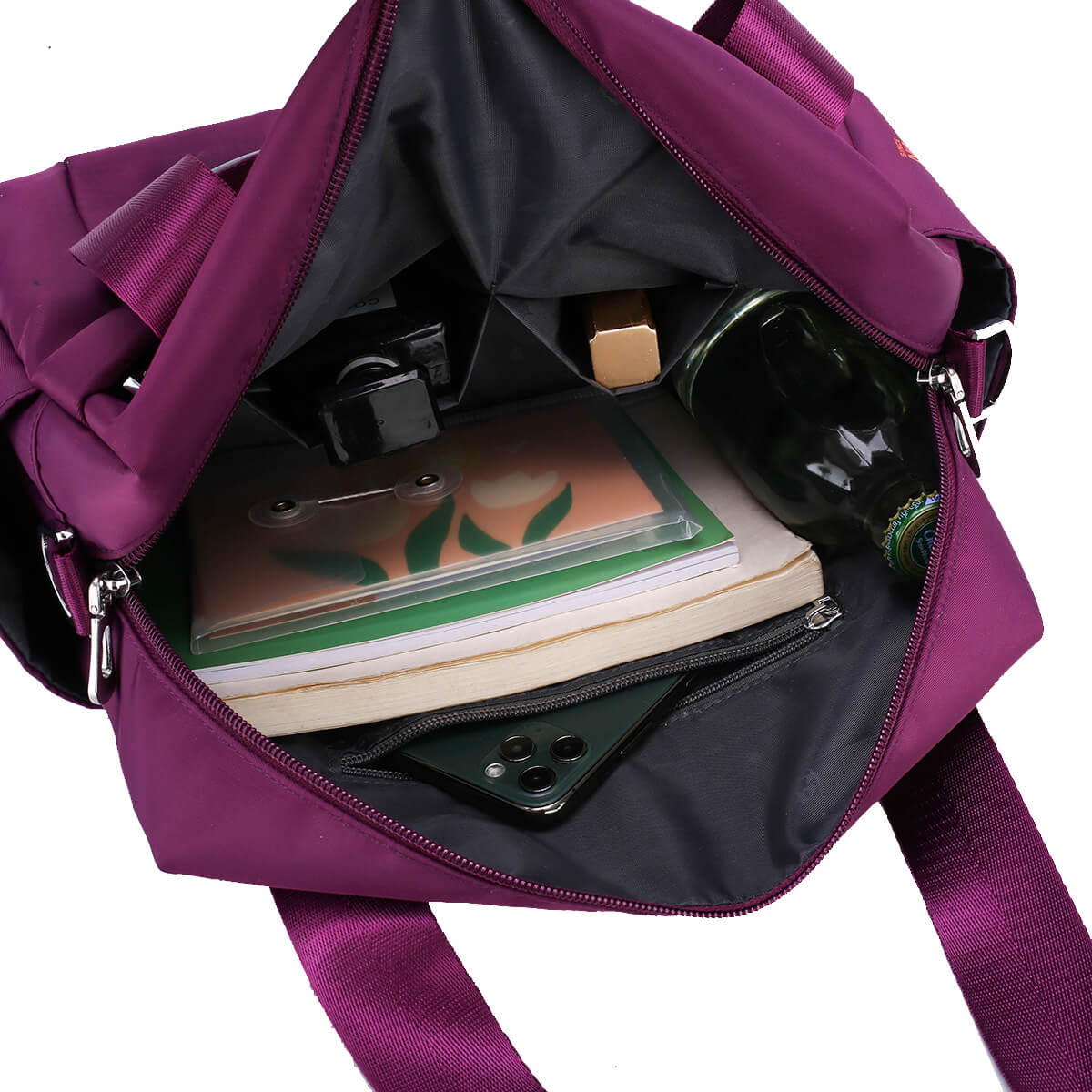 Women Solid Simple Oxford Fabric Shoulder Messenger Handbag