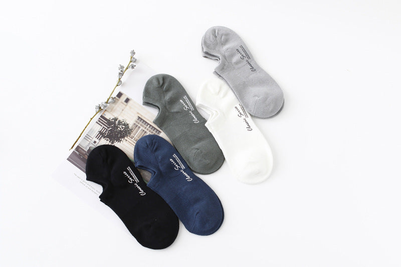 Chalier Men Sports Ankle Socks Mesh 5 Pack