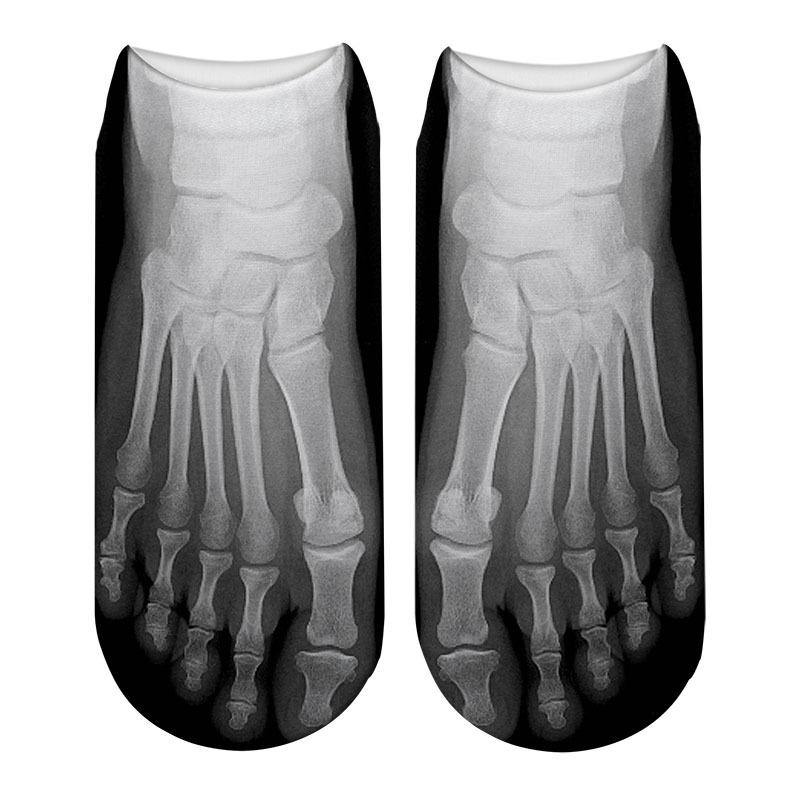 Women's Fashion Funny Crazy 3D Print Novelty Cute Casual Crew  Canvas SneakersSocks - CHALIER