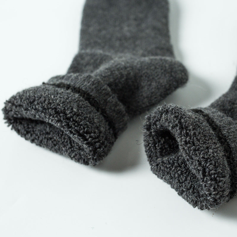 Winter Warm Thickened Wool Men's Socks 4 Pairs