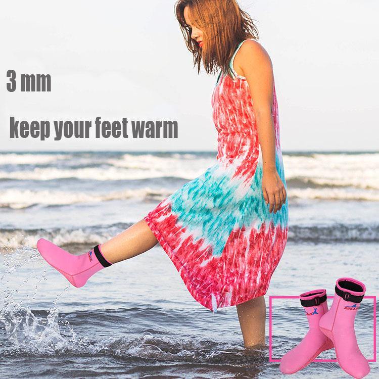 Diving Socks Unisex 3mm Cold-proof Warm Surf Swimming Beach Socks - CHALIER