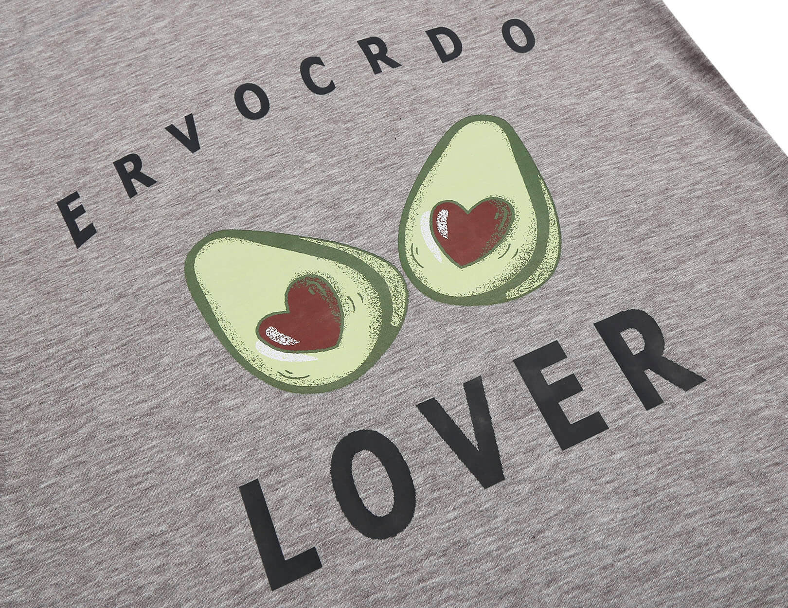 Women's Pajamas Set Avocado Printed Sleepwear Summer Short Sleeve PJs Sets