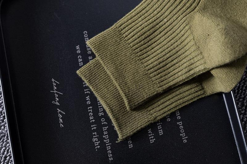 Chalier Men Casual Socks Simple Style 3 Pack Solid Color Socks Set - CHALIER