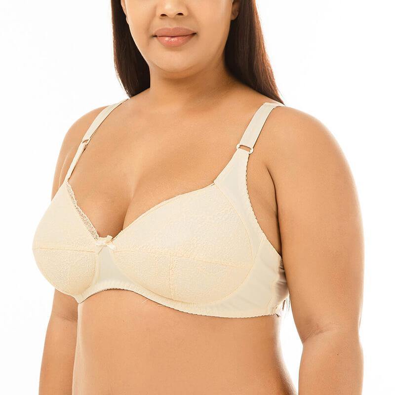 Women's Plus Size Sexy Push Up Comfort Push Up Padded Wire Free Bra - CHALIER