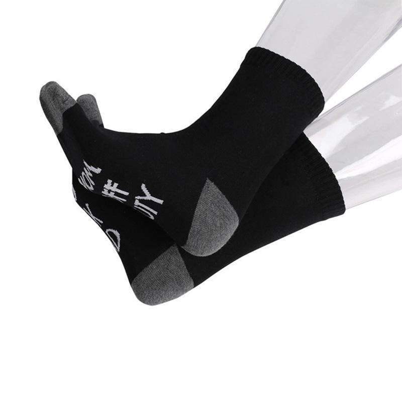 Womens Fun Letters Crew Family Socks for "MOM OFF DUTY" - CHALIER