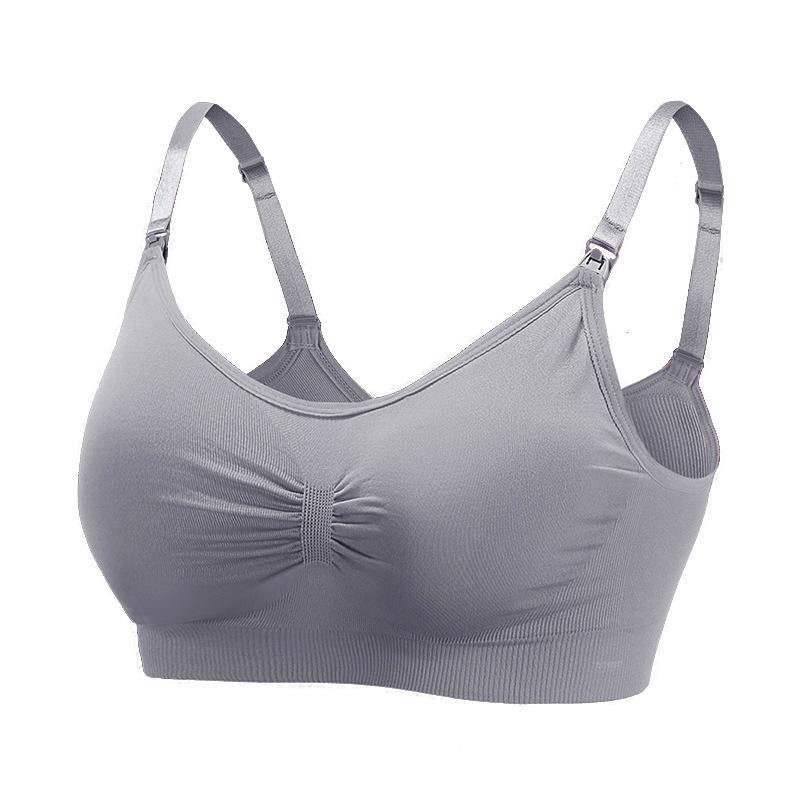 Womens Seamless Wirefree Comfort Nursing Bra Breastfeeding Maternity Bra - CHALIER