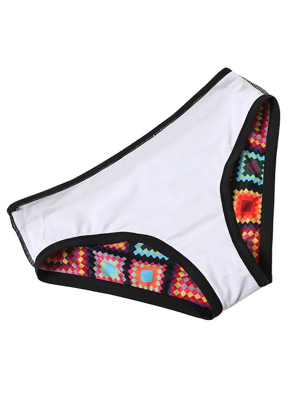 Women's Sexy Tankini Art Geometric Patterns Halter Two-Piece Swimsuits