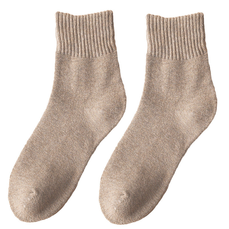 Mens Winter Thickened knitted Casual Crew Cotton Socks