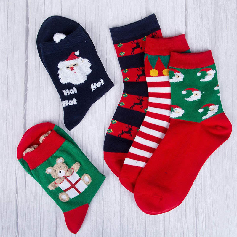 Womens Christmas Socks Cozy Fun Christmas Cotton Socks novel Gifts