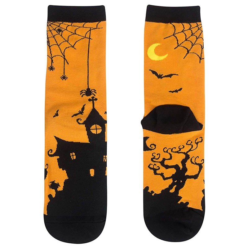 Women Socks Crazy Fun Socks Cozy Cotton Socks Orange Socks