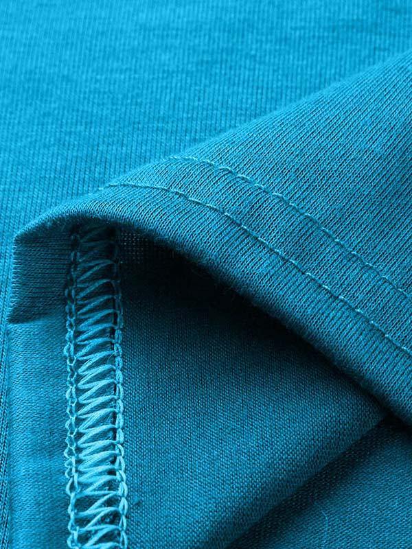 Women Letter Printed Casual Short Sleeve T-Shirt - CHALIER