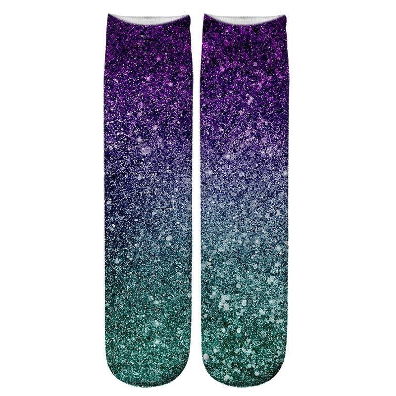 Men Novelty Fashion Design 3D Printed Summer High Quality Unisex Hip Hop Elastic Cotton Socks - CHALIER