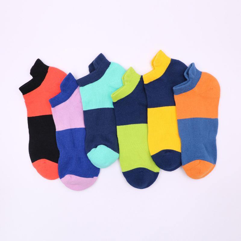 Womens Ankle Socks 6 Pairs Cushioned Athletic Running Casual Fashion Ankle Socks - CHALIER