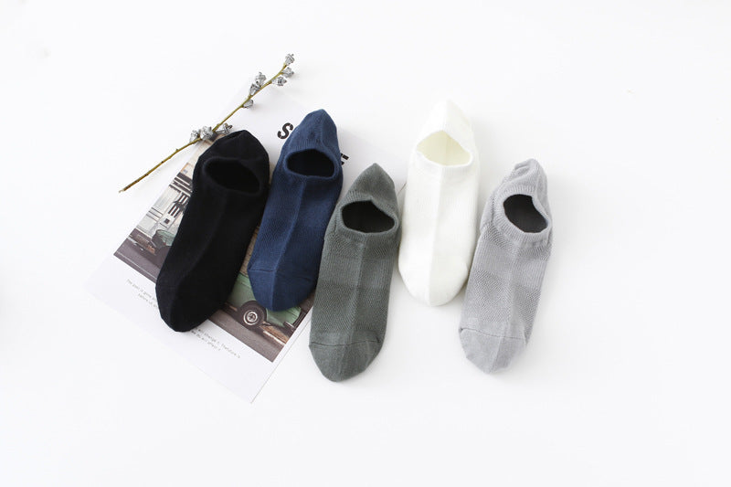 Chalier Men Sports Ankle Socks Mesh 5 Pack