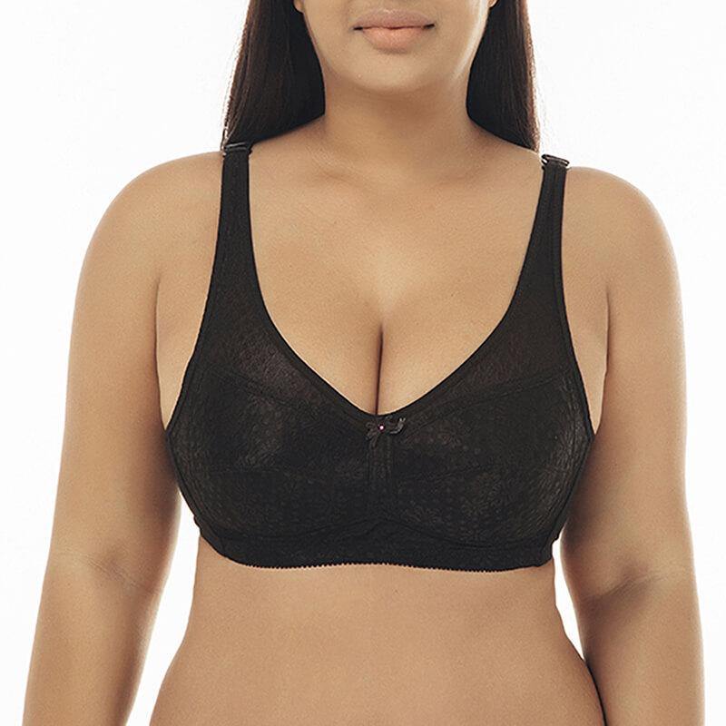 Womens Plus Size Comfort Ultimate Lift and Support Wire Free Bra - CHALIER