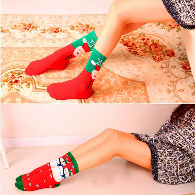 Womens Christmas Socks Cozy Fun Christmas Cotton Socks novel Gifts