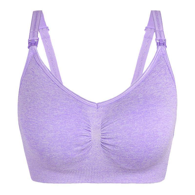 Nursing Bras for Breastfeeding Nursing Wirefree Soft Lined Women Sexy Maternity Bralette - CHALIER