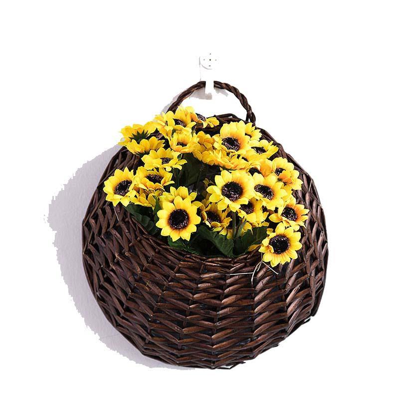 Artificial Flowers Hanging Plants Fake Bouquets Romantic Home Decor Chrysanthemum - CHALIER