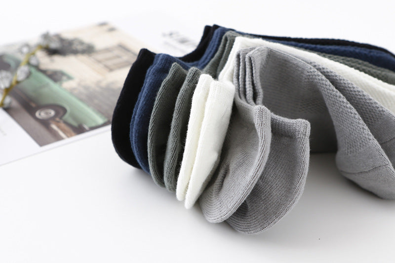 Chalier Men Sports Ankle Socks Mesh 5 Pack