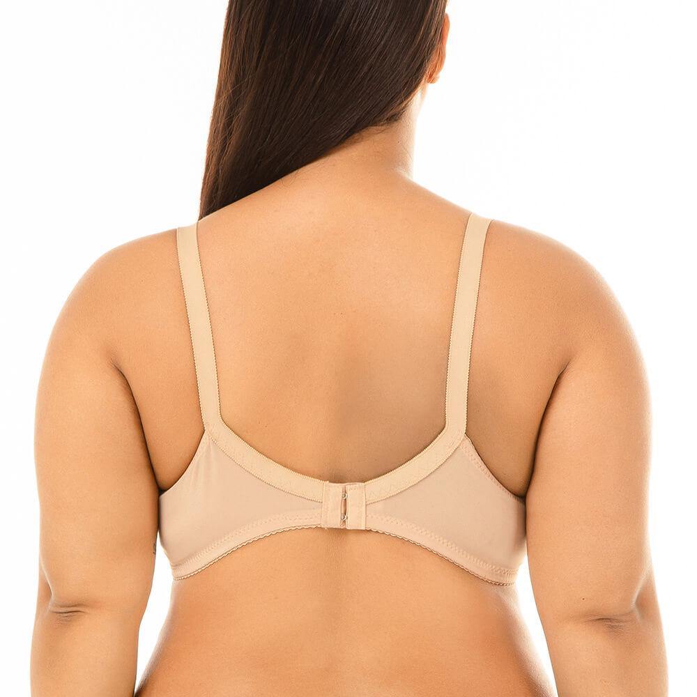 Womens Plus Size Padded Sexy Comfort Jacquard Pattern Push Up Bra - CHALIER