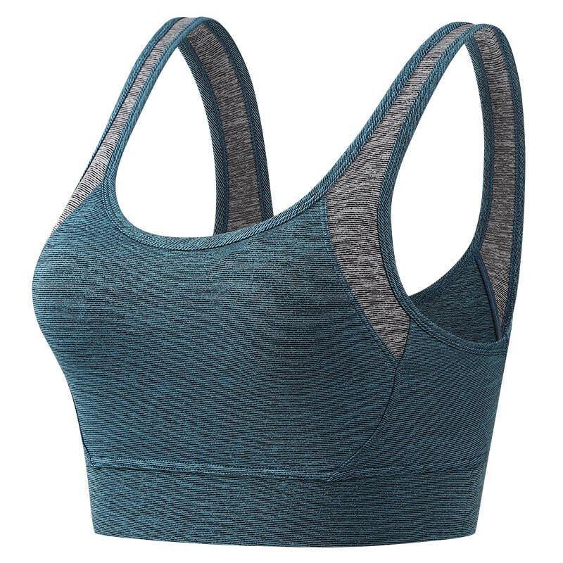 Women Sport Bra Full Coverage Shock Control Wirefree Tank Top - CHALIER