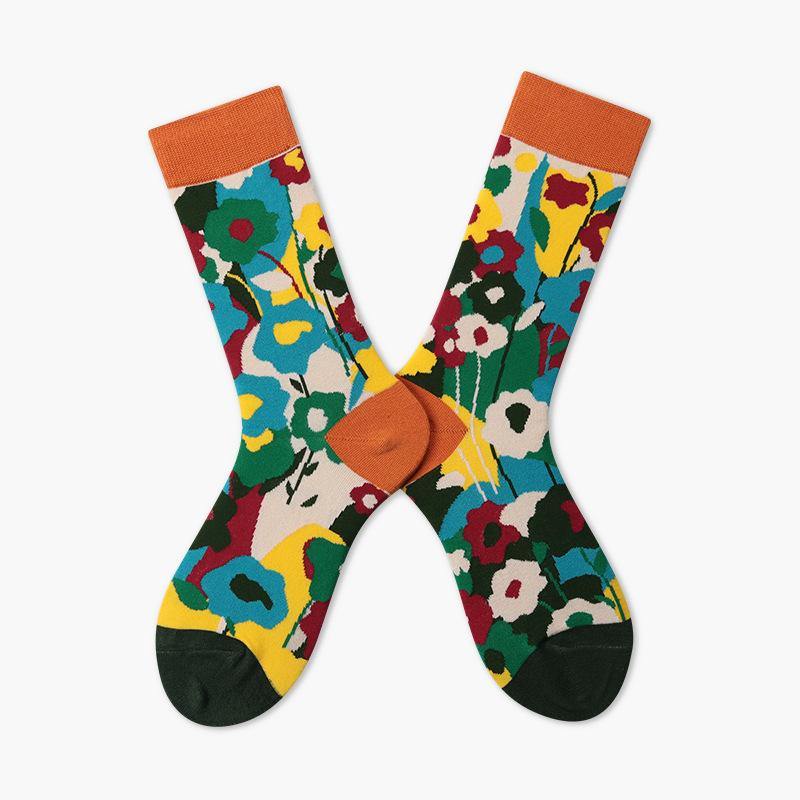 Women & Men Fashion Cotton Socks  Funny Sports Casual Crew Unisex Socks Art Portrait - CHALIER