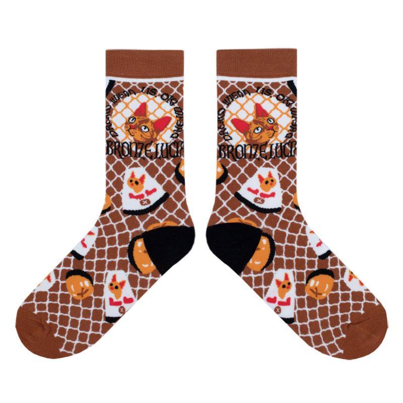 Womens Magical Retro Cat Sweet Cute Socks Lolita Socks - CHALIER