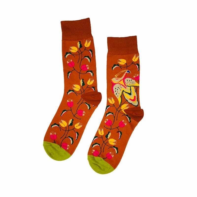 Funny Socks for Men Novelty Crazy Crew Dress Socks Cool Cute Animal Socks Set 6 Pair - CHALIER