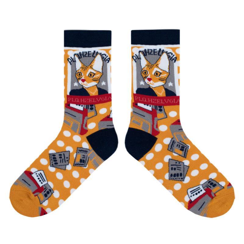 Womens Magical Retro Cat Sweet Cute Socks Lolita Socks - CHALIER