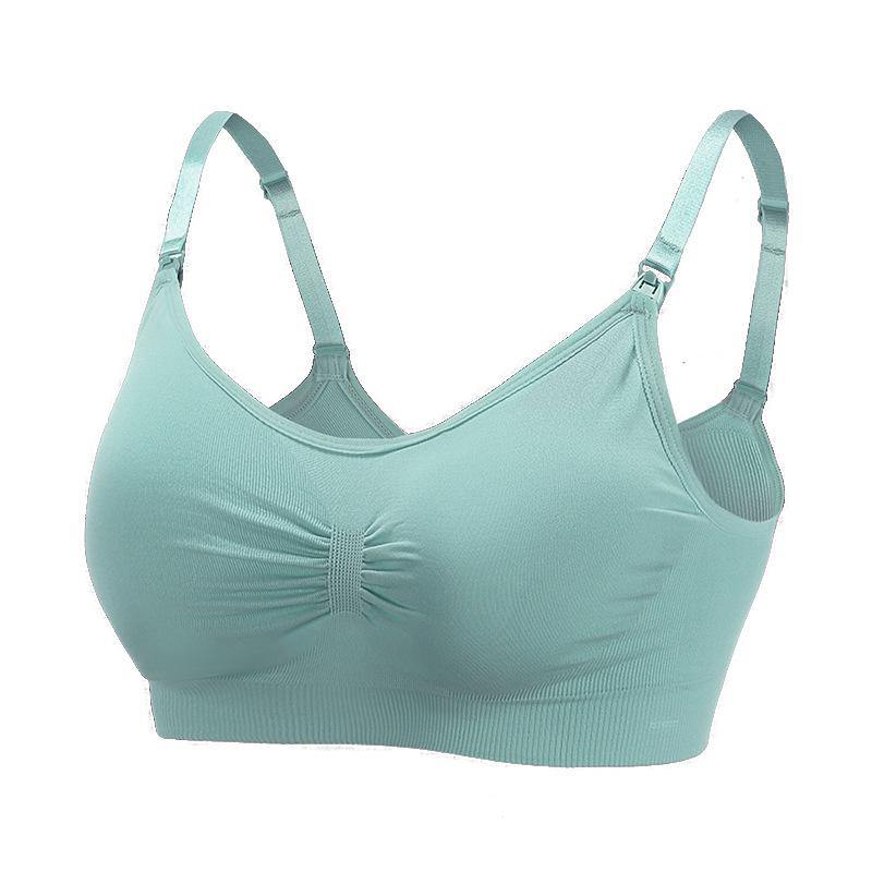 Womens Seamless Wirefree Comfort Nursing Bra Breastfeeding Maternity Bra - CHALIER