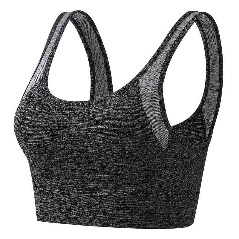 Women Sport Bra Full Coverage Shock Control Wirefree Tank Top - CHALIER