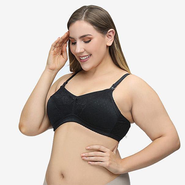 Mothers Ultra-thin Nursing Feeding Maternity Bralette Lace Cotton Soft Plus Size Bras - CHALIER