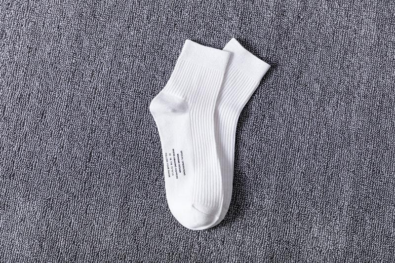 Chalier Men Casual Socks Simple Style 3 Pack Solid Color Socks Set - CHALIER