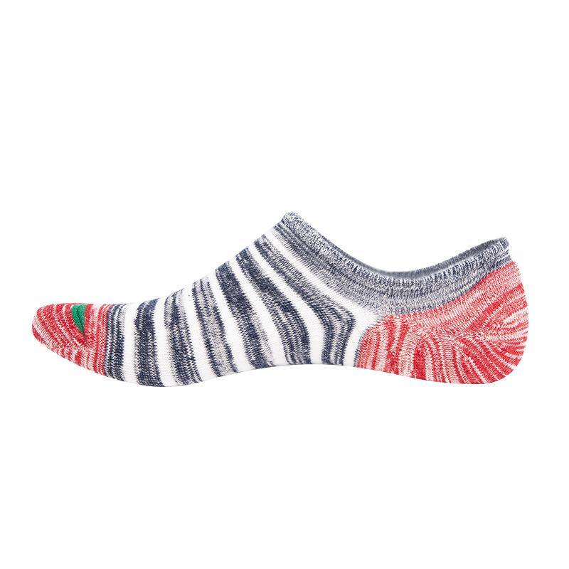 Men's No Show Socks Plus Size Low Cut Anti-Slid Athletic Casual Cotton Socks 5 Pairs - CHALIER