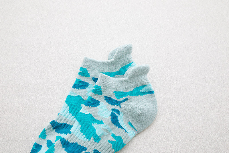 Chalier Men Sports Socks Camouflage Stripes 5 Pack