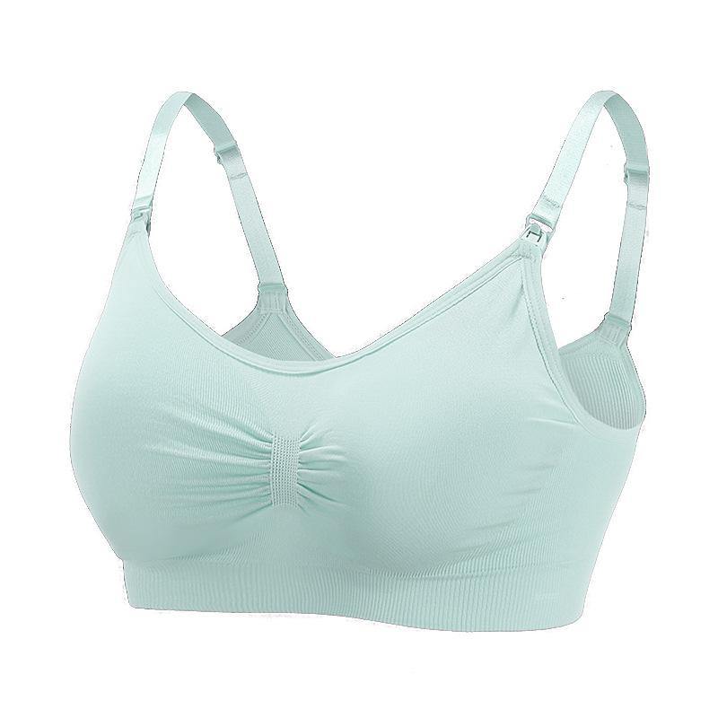 Womens Seamless Wirefree Comfort Nursing Bra Breastfeeding Maternity Bra - CHALIER