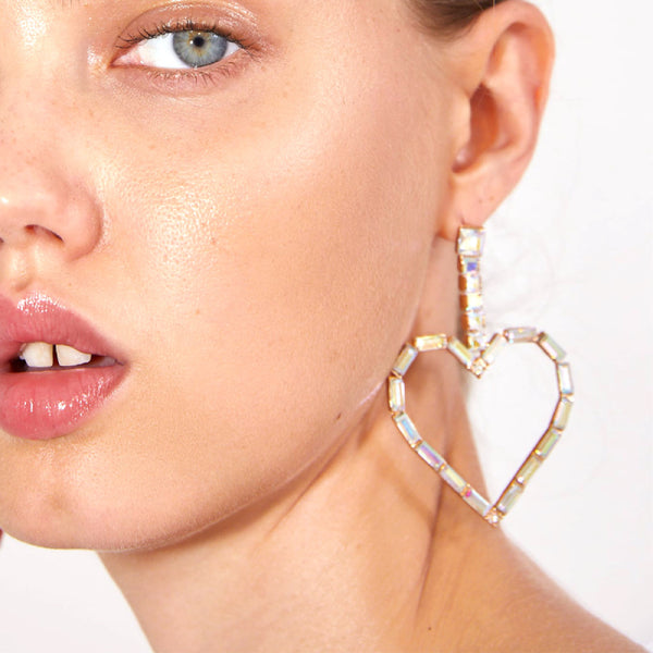 Female Design Earrings Women Fashion Heart Drop Earrings