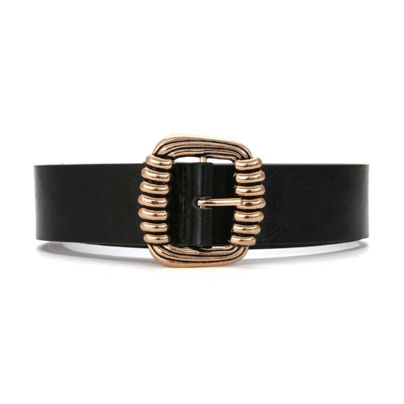 Women Design Fashion Dress Belt Hot Square Metal Belt